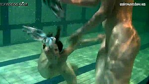 Ivetta, Katka, and Barbara in hot underwater lesbian scene.