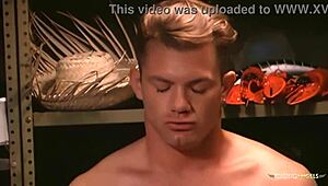 Nasty Blonde with Big Tits Gets Hairy Pussy Pounded in Storage