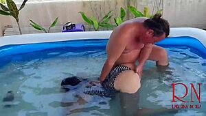 Brutal Underwater Domination with Regina Noir in Pool