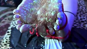 Tickling her soft soles feels like a dream come true.