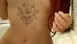 i'm a redhead teen in the bath