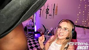 This white bitch has a huge ass and loves big black cock.