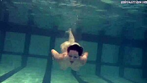 Ivetta, Katka, and Barbara in hot underwater lesbian scene.