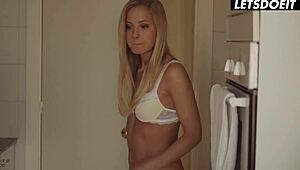 sweet babes sicilia & julia share hot lesbian licks, wow!