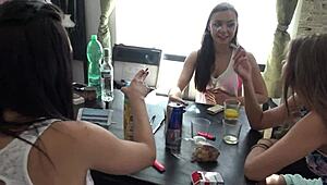 Elegant unveilings of lingerie and chic miniskirts in behind-the-scenes showcase 😍