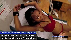 Dr Tampa examines corporate slave Minnie Rose in Florida clinic setting.