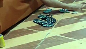 I Sucked the Guy Doing Odd Jobs Here. Got So Horny but No Condom!