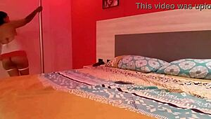 Are you ready for Michel's hot striptease with clothes ripped and lesbian ass licking?