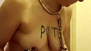 French Slave’s Outdoor POV Session with Dildo and Humiliation