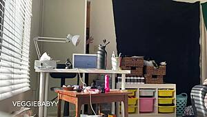 Hey, caught you spying on me naked cleaning my room, huh?