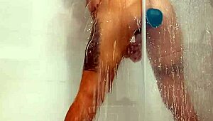 Hot Teen Girl Plays With Dildo In Shower