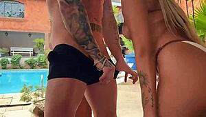 This tiny petite Latina teen rides hard in rough outdoor action