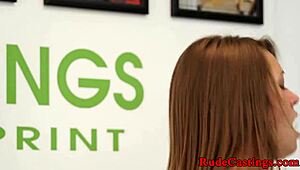 Cockriding teen babe gets roughed up at audition.