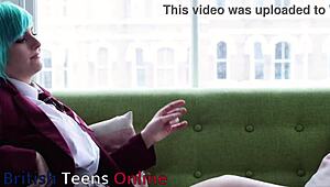 hot british alt college student playin with pussy til she cums