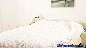 Teen 18+ Lesbian Gets Banged With Strapon In Rough Group Scene.