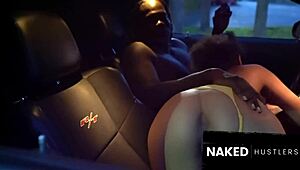 latina gets fucked in public parking lot