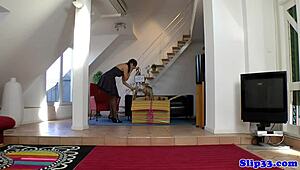 hey, check this uk teen 18+ and milf sucking an old man's cock!