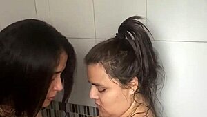 hey, wanna see what stepsisters do alone in the shower?