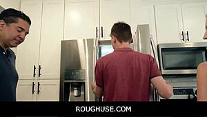 Rough teen girlfriend gets used hard in taboo fantasy.