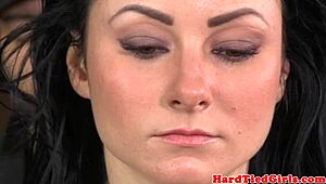 rough domination with master and submissive in bdsm scene using toys for intense sadism