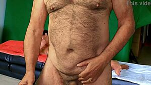 Hot trio massage preview with Agarabas and Olpr for intense action