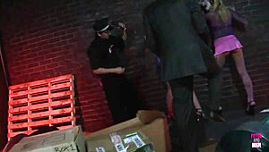 phenomenal cosplay foursome with stockings and group riding