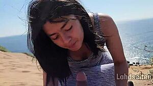 i watch her swallow cum outdor, gues the place?