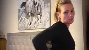 Blonde Milf Teases With Clothes Ripped Striptease 😏