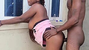 She was screaming she missed my black dick, so I fucked her tight wet pussy outside roughly