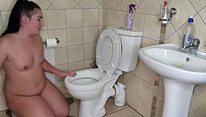 Curious how a bbw guides you to lick public toilet cum?