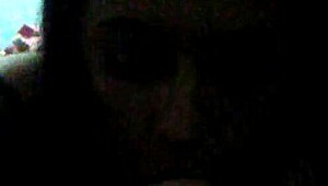 She sucks a fat black cock while her boyfriend watches