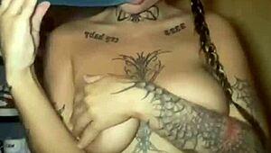 big titty goth girl fingers her pussy hard while she cums in this scottish british anal scene