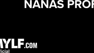 Granny Titty Fuck in Thong and Doggy Style