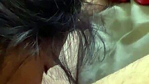 sucking big cock with shaved pussy