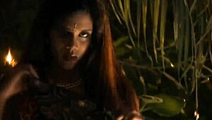 Sensual woman undresses and teases with striptease