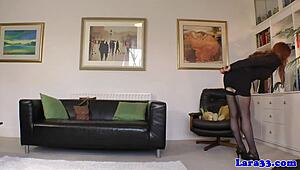 British Milfs In Lingerie Engage In Glamour Lesbian Fingering And Licking