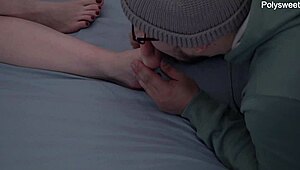 my boyfriend sucks cock and cleans up cum after fucking a lover.