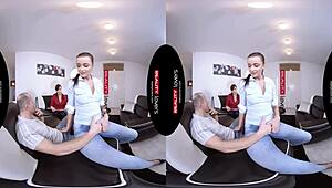 realitylovers - public survey turns into wild czech threesome vr