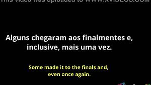 Teen Brunette Handles Big Cock in Anal Blowjob