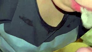 Sloppy Close-Up Blowjob with Spit