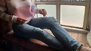 Hot Girl Delivers Emotional Blowjob, Swallowing Cum Passionately