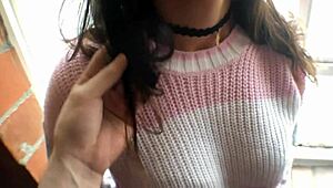 Hot Girl Delivers Emotional Blowjob, Swallowing Cum Passionately