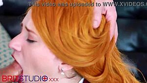 British Redhead Victoria Greene Sucks, Fucks, and Swallows at Party! 😜