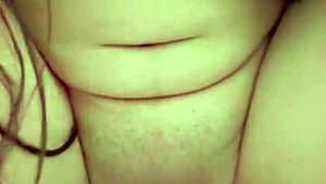 latina gives handjob in bathroom with dildo