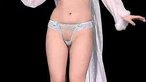 solo girl slowly strips and teases with ripped clothes