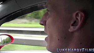 she's the busty inked brit in glasses sucking and fucking