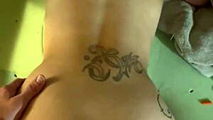 pretty hooker surprises with a huge load on her back after trap house fun