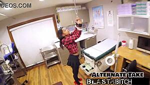 Minnie Rose's Pussy Gets Blasted With Cum In Backstage Latex Scene.