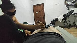 Inviting Her To Watch Movies With Latina Teen