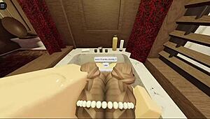 check this brunette with fat ass in bathtub action